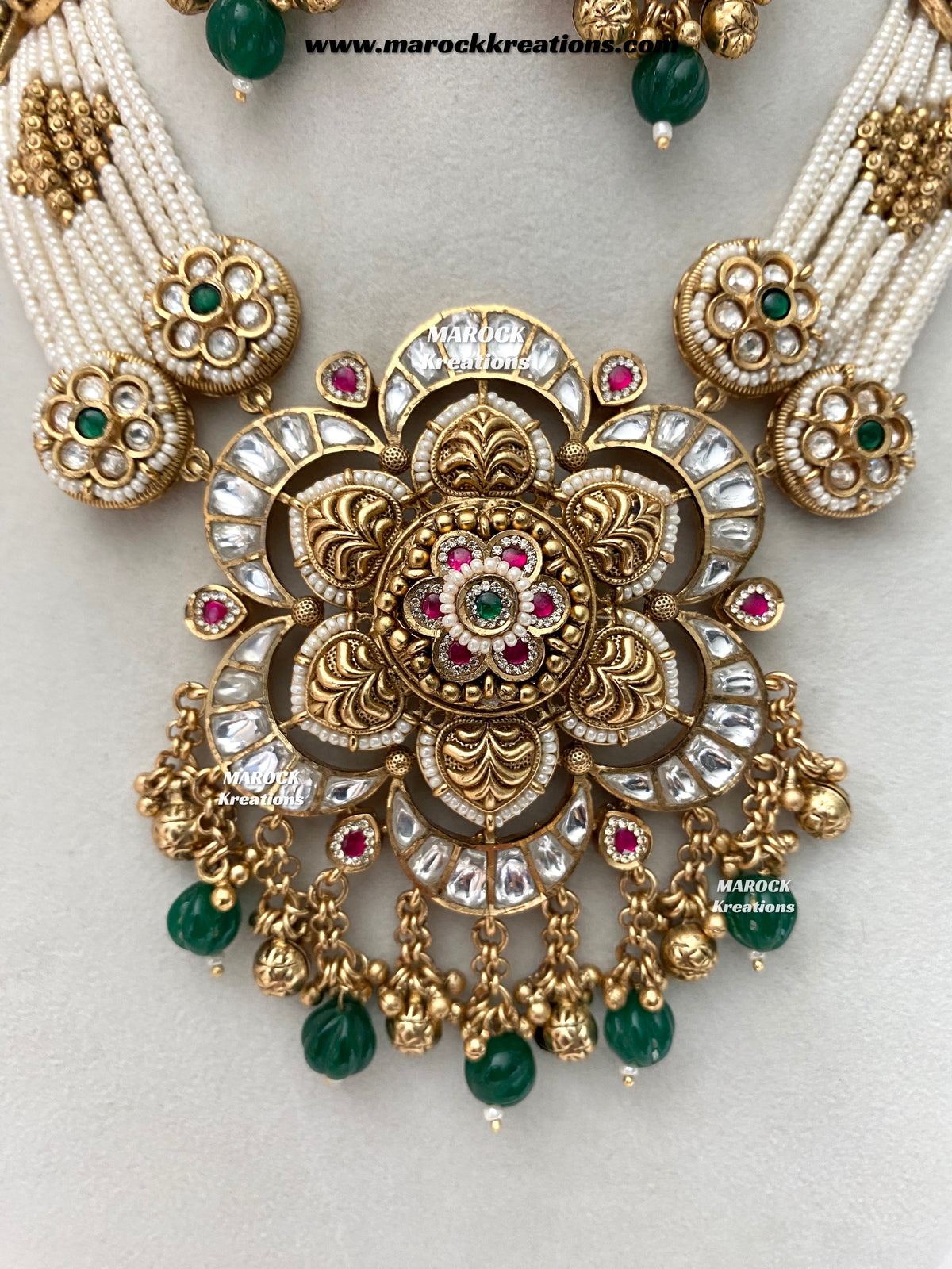 Premium Quality Gold plated Kundan exclusive Necklace set