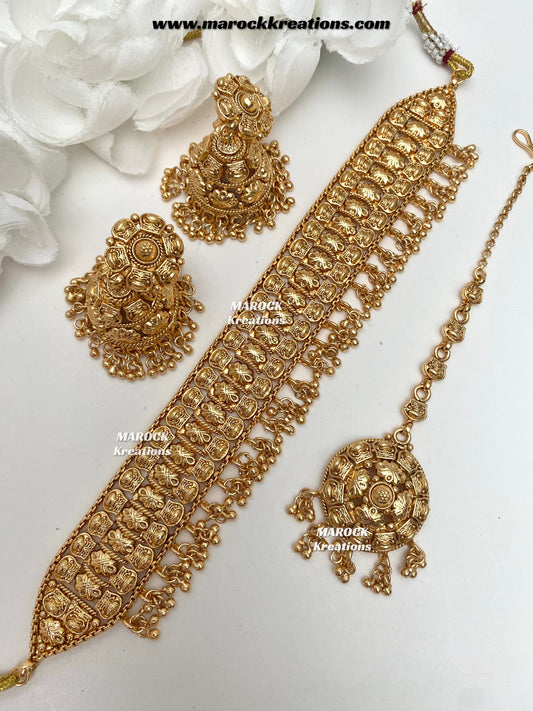 Amrita Premium Quality Gold Plated choker set