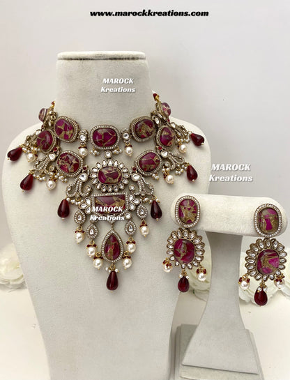 Jane Sabyasachi inspired Premium Quality  Kundan statement necklace set