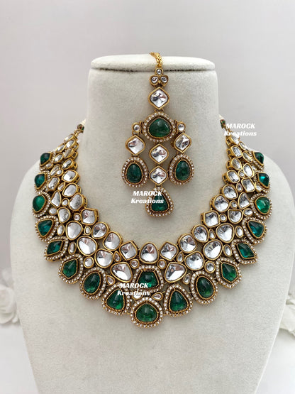 Patriza Sabyasachi inspired Premium Quality Kundan Statement Necklace set