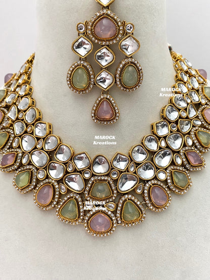 Patriza Sabyasachi inspired Premium Quality Kundan Statement Necklace set