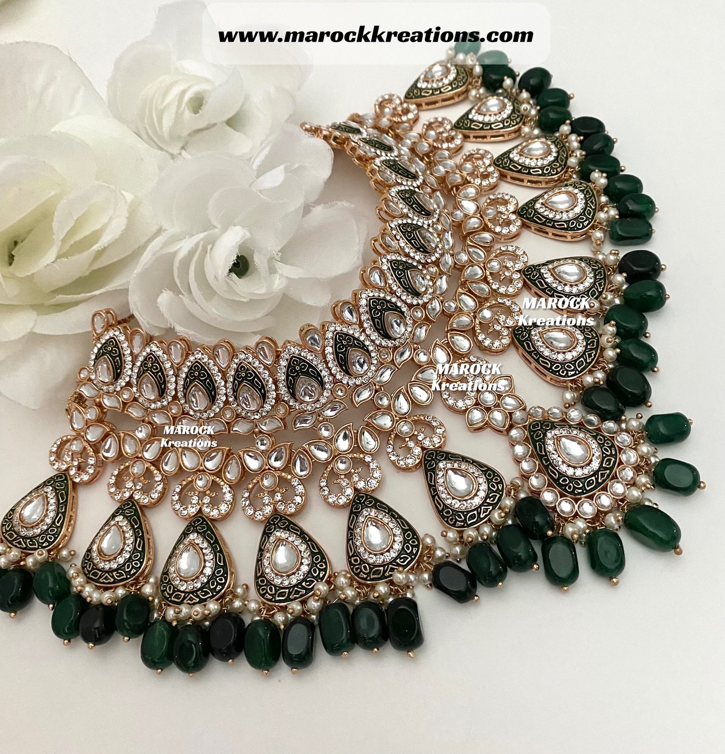 Premium Quality Kundan Meenakari Bridal set/Indian bridal jewelry