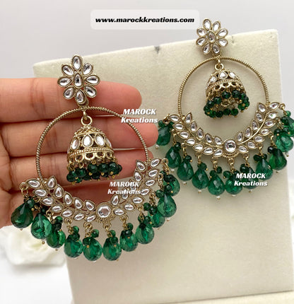 Kundan statement Earrings