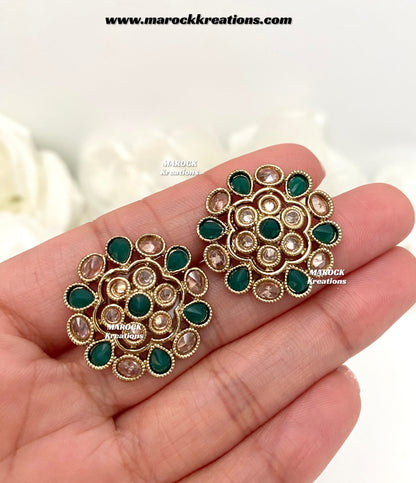 Anna Antique Polki Studs/Earrings