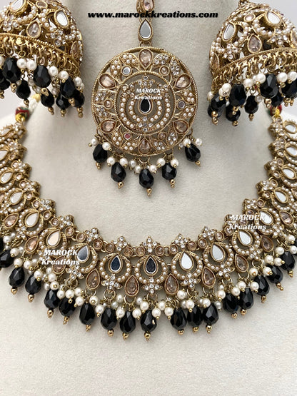 Premium Quality Mirror necklace set