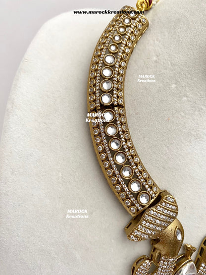 Eshita Sabyasachi inspired Premium Quality Moissanite Kundan Statement Necklace set
