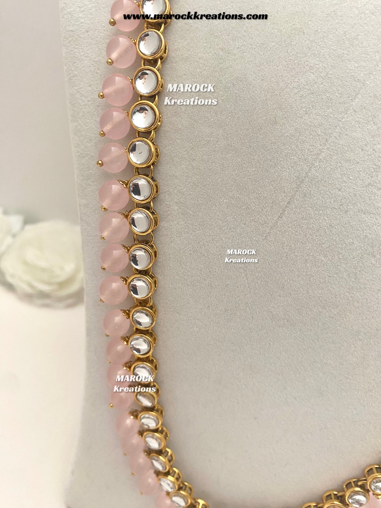 Premium Quality Kundan Rani haar set
