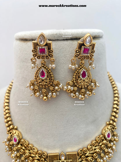 Kayla Premium Quality Gold Plated necklace set