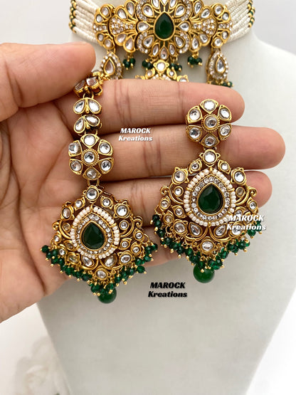 Mahima Premium Quality Kundan Choker set