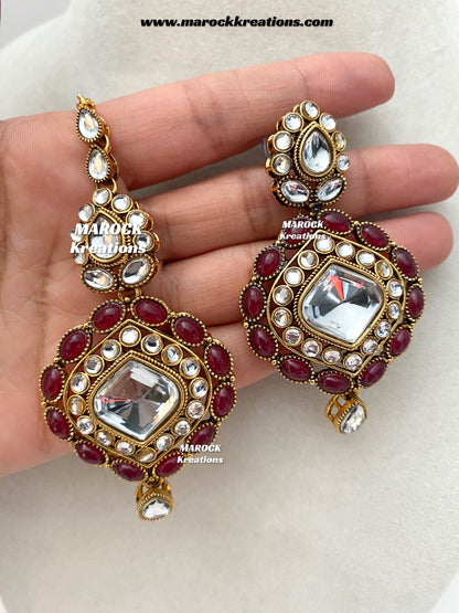 Roksana Sabyasachi inspired Premium Quality Kundan Statement Necklace set