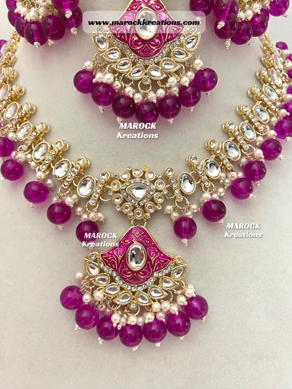 Myra Kundan Meenakari Necklace/Choker set