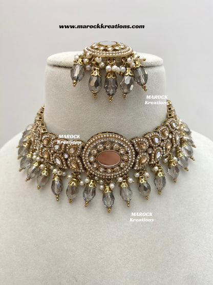 Resmin Premium Quality Mirror Choker set
