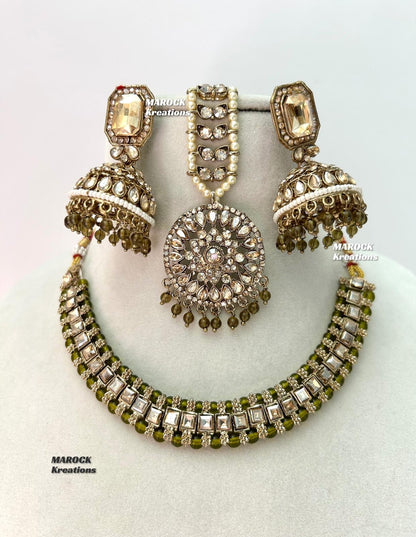 Kajal Polki Necklace set