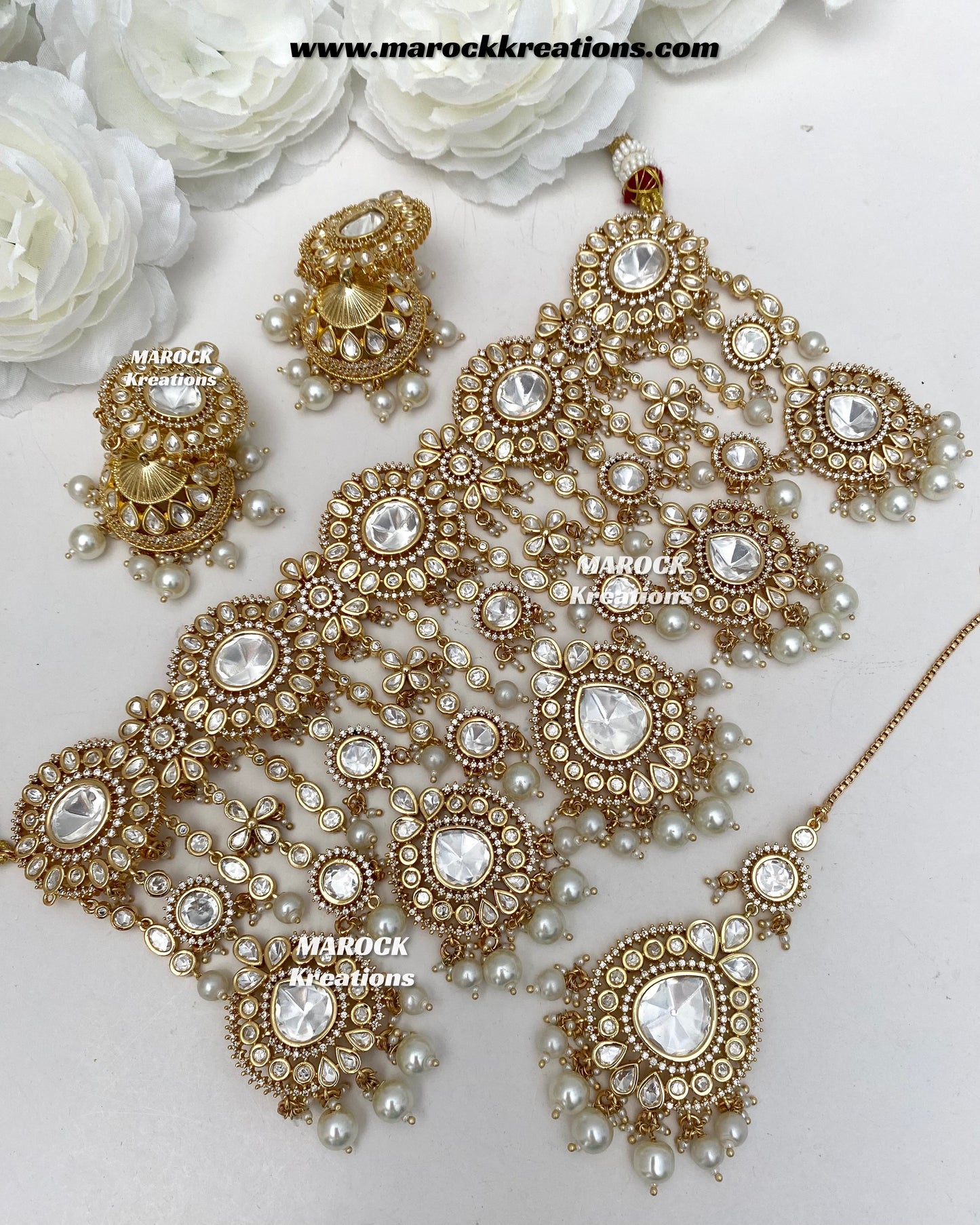 Antara Tyani inspired Premium Quality Gold plated Kundan exclusive Necklace set/Bridal set