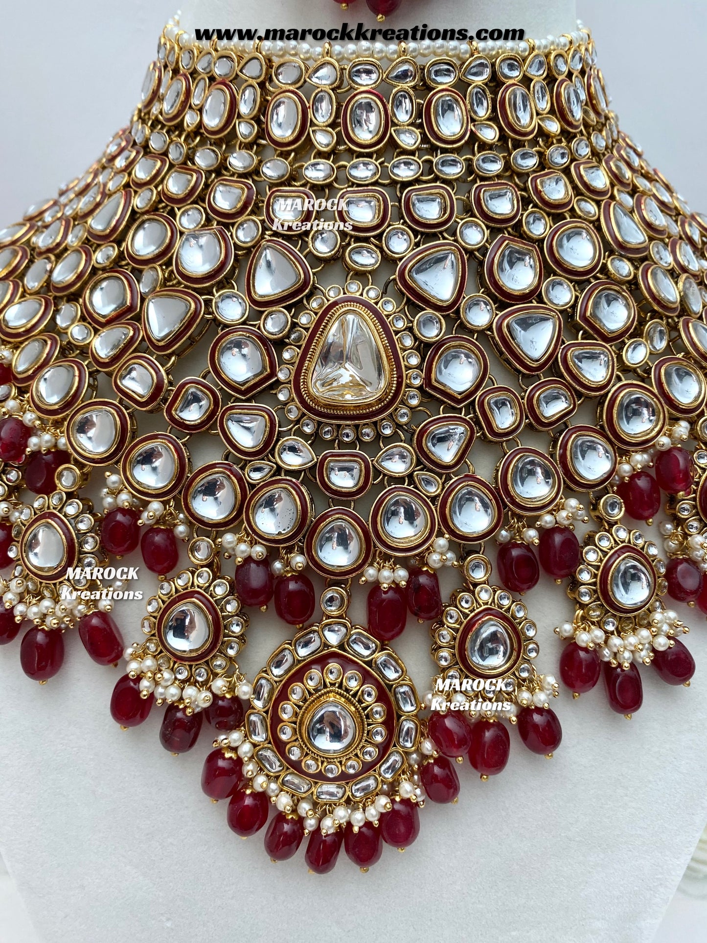 Nayema Premium Quality Kundan Statement Bridal set