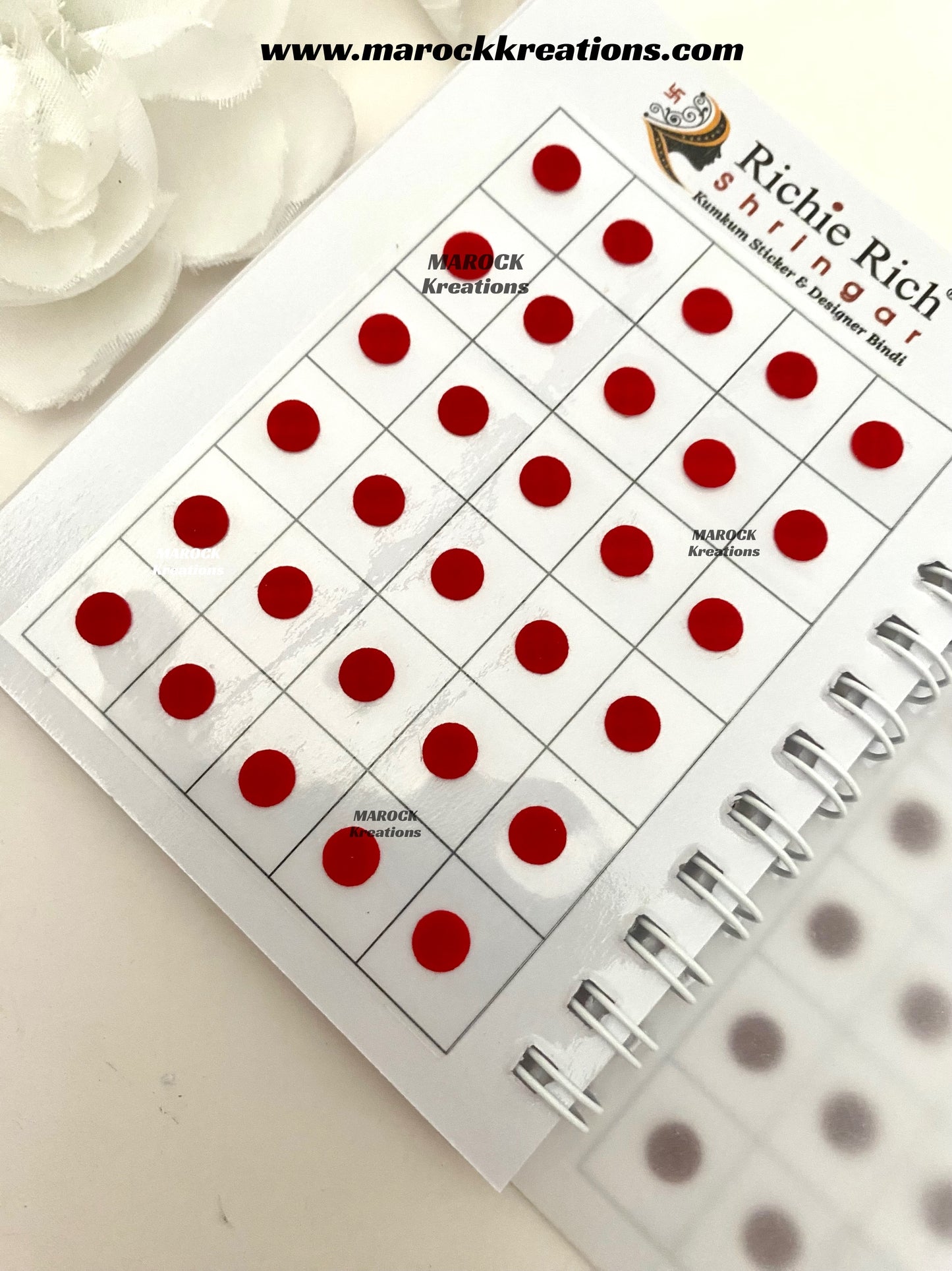 Assorted colors Bindi Mini book/Kumkum stickers book (240 bindis in a book)