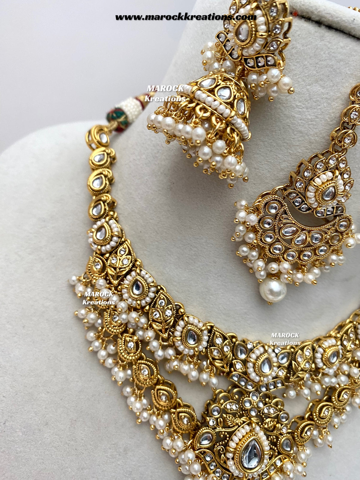 Danisha Premium Quality Kundan Statement necklace set