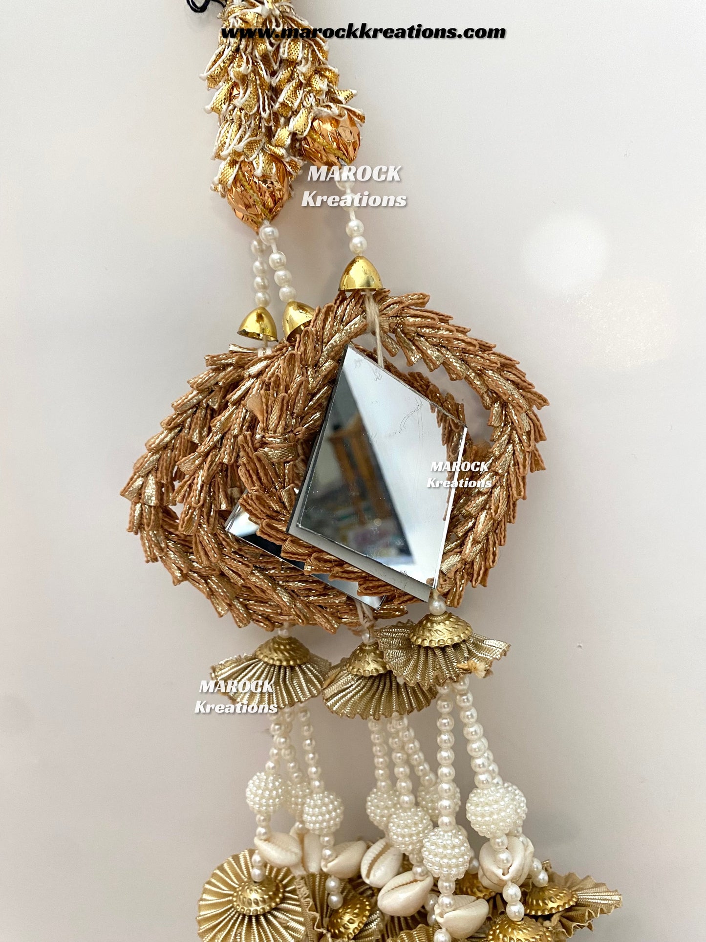 Traditional gotta patti heavy look Parandi with lace /Hair dori/Jago braid accessories