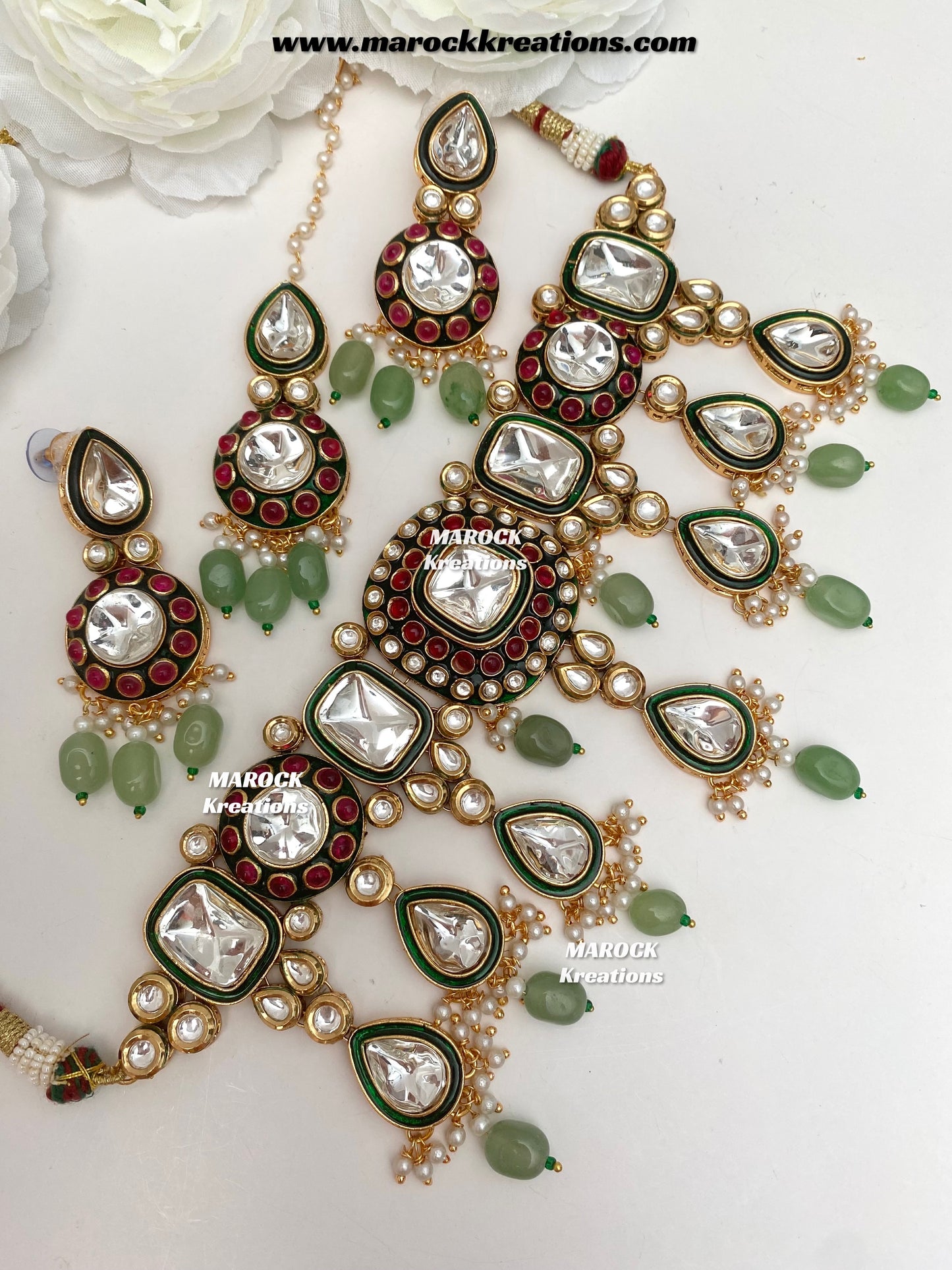 Saliha Premium Quality uncut Kundan choker set