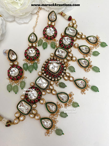 Saliha Premium Quality uncut Kundan choker set
