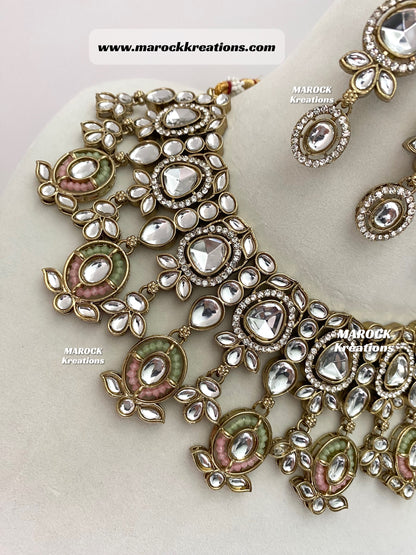 Noor Kundan Statement Necklace set