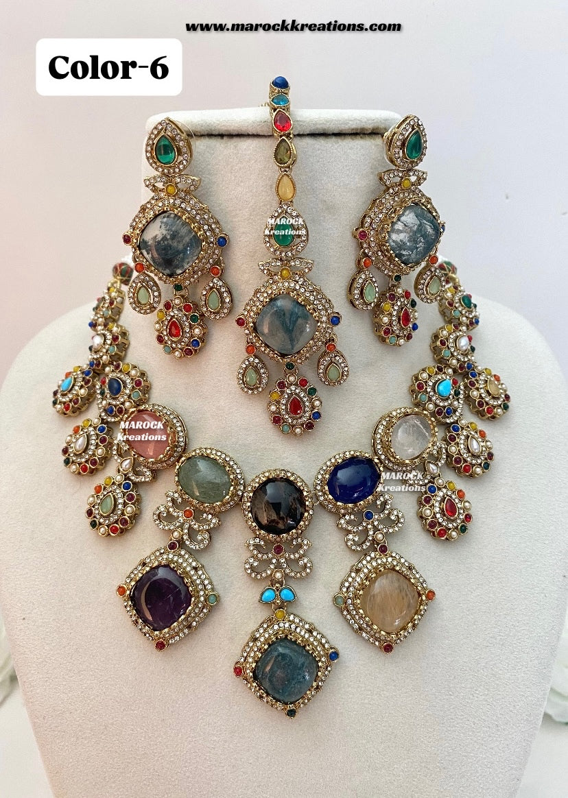 Niharika Sabyasachi inspired Premium Quality Kundan statement choker/necklace set