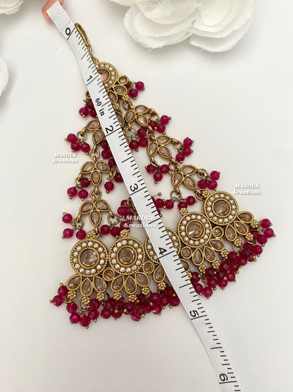 Antique Gold Polki Jhoomer/Passa