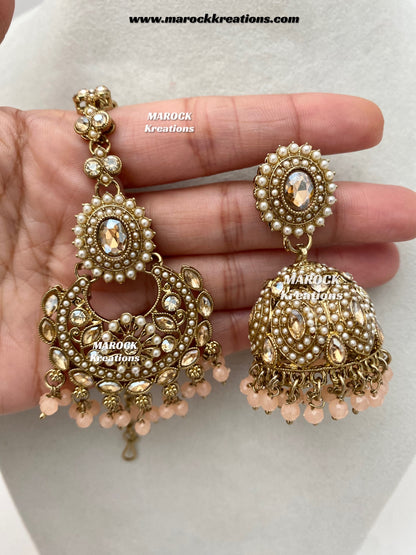 Shaya Antique Gold Polki waterfall Choker set