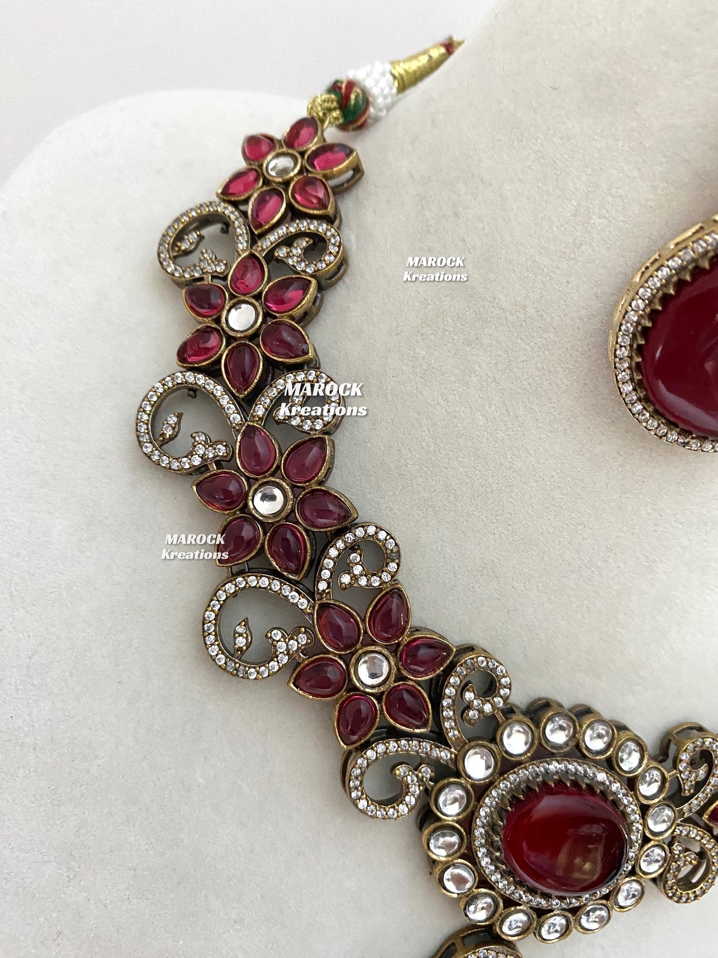 Freya Sabyasachi inspired Premium Quality Moissanite Kundan Necklace set