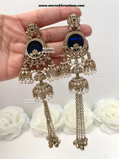 Premium quality Gold plated Kashmiri Statement Earrings