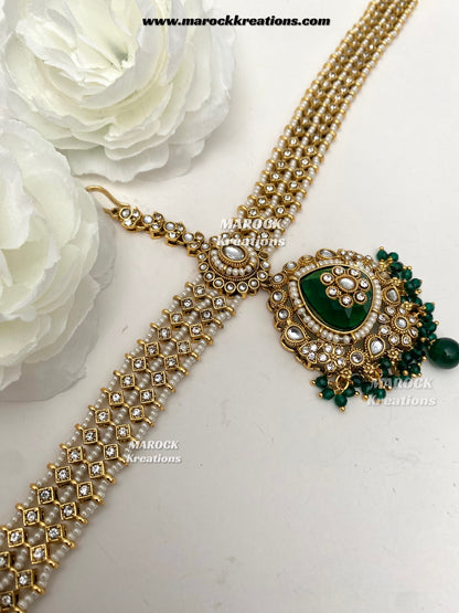 Madhavi Premium Quality Kundan Statement Bridal set
