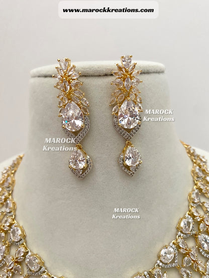 Kerry Golden American Diamond Necklace set