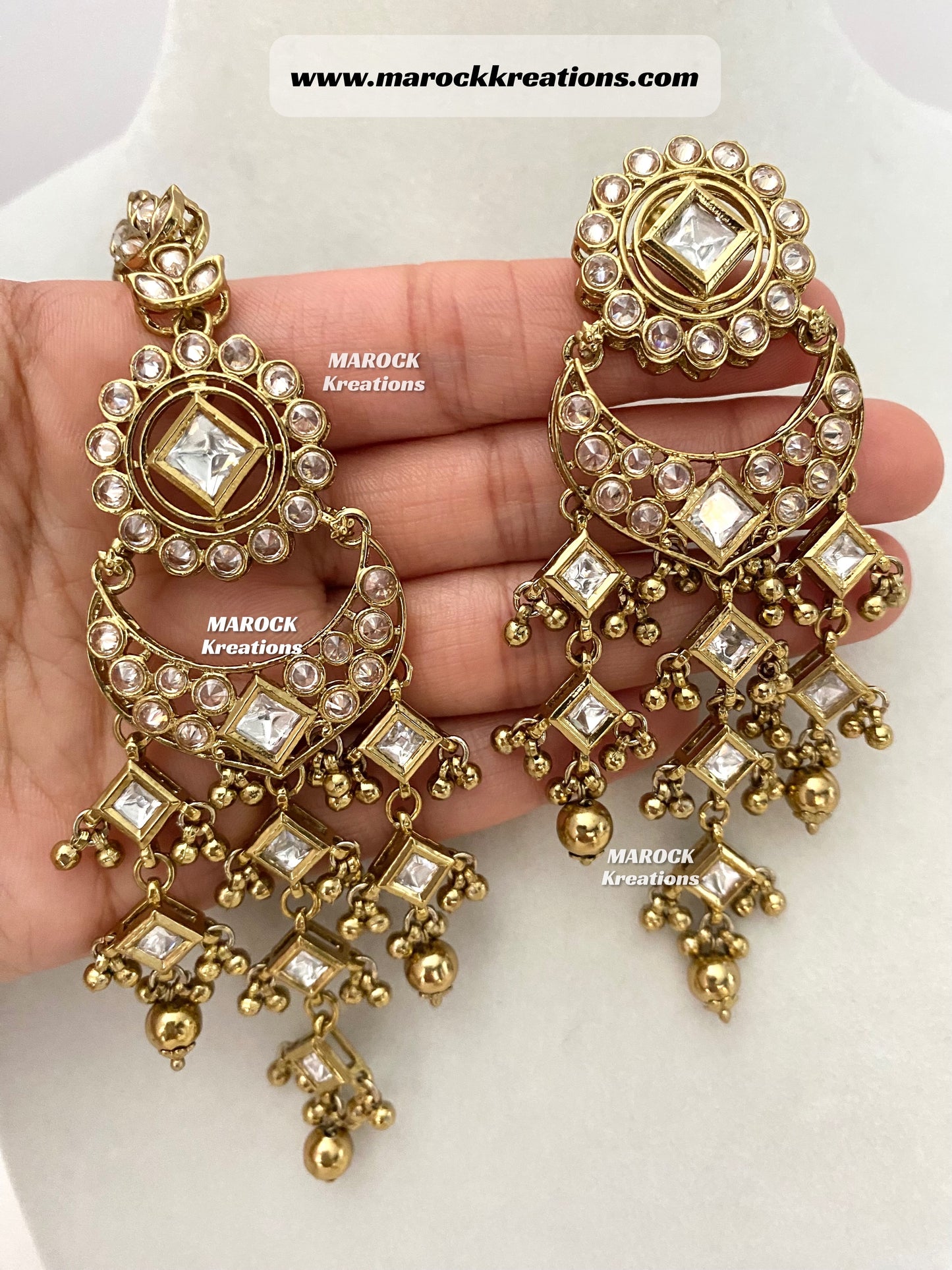 Antique Gold Kundan/Polki Statement Choker set