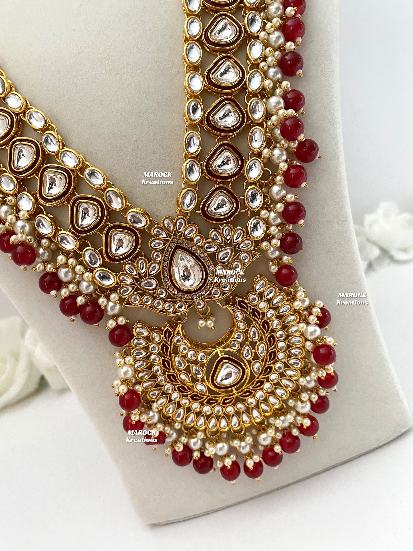 Premium Quality Kundan Meenakari Bridal set/Indian bridal jewelry