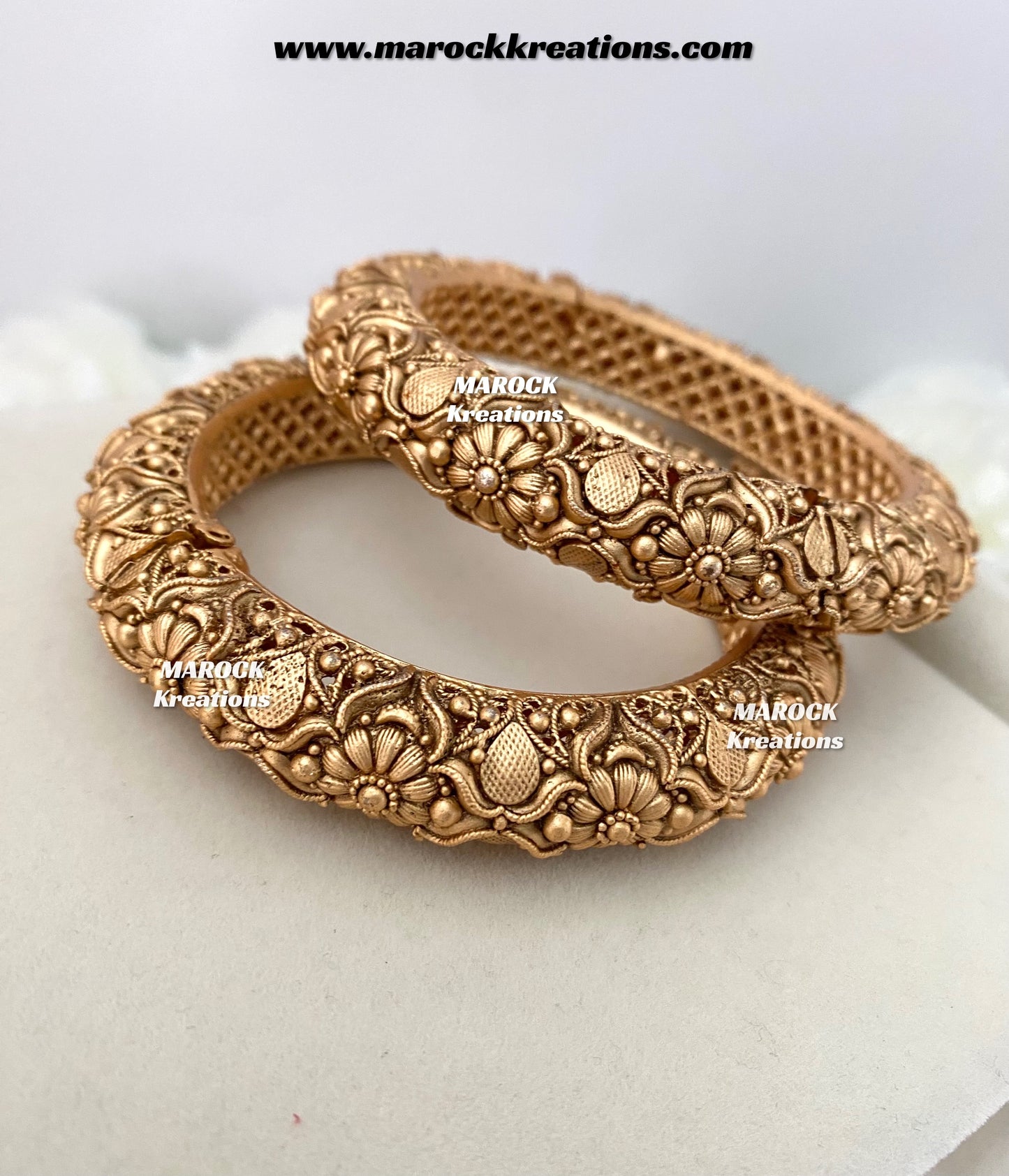Sudha Premium Quality Gold plated handcrafted openable screw statement kade/bangles