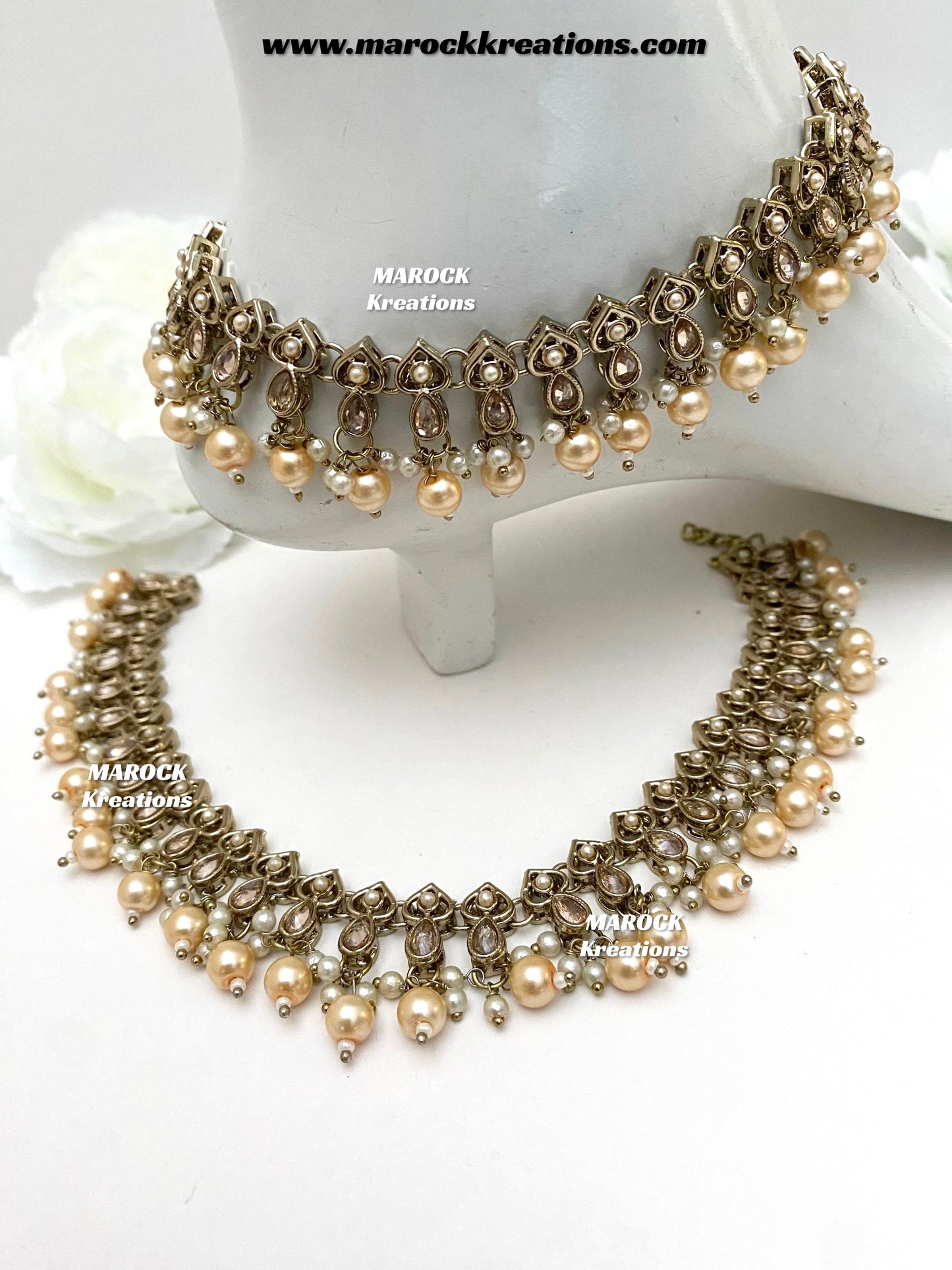 Soreen Premium quality Polki Anklets/Payal/Jhanjhran