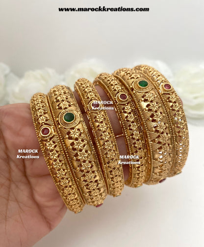 Ragini Premium Quality Gold plated Bangles/Kangan