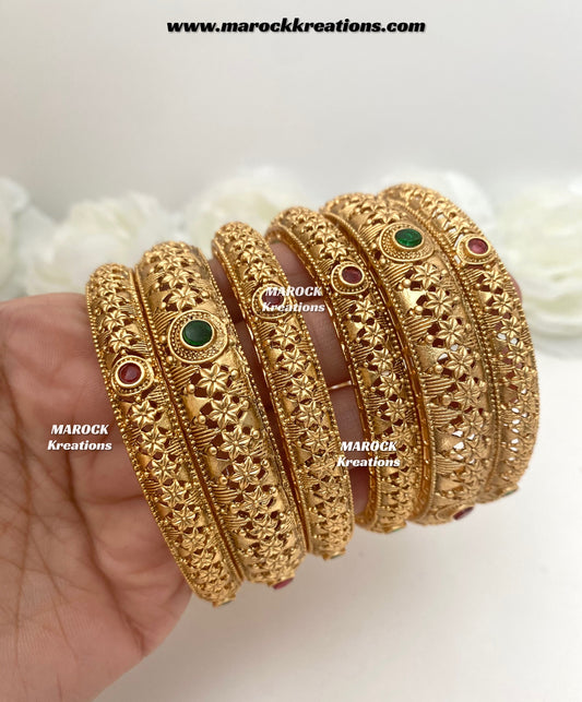 Ragini Premium Quality Gold plated Bangles/Kangan