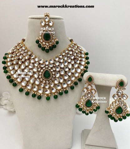 Ruhi Premium Quality Statement Kundan Necklace/Bridal set