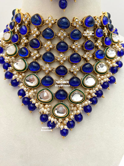 Connie Premium Quality Statement Kundan Necklace/Bridal set