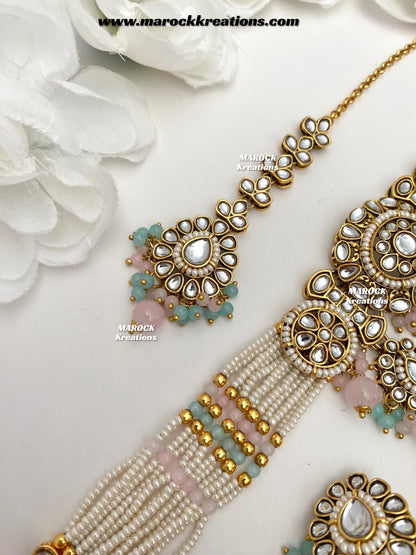 Shaneel Premium quality Kundan Choker set