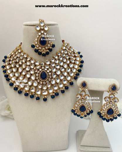 Ruhi Premium Quality Statement Kundan Necklace/Bridal set
