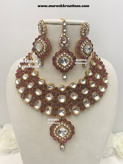 Roksana Sabyasachi inspired Premium Quality Kundan Statement Necklace set