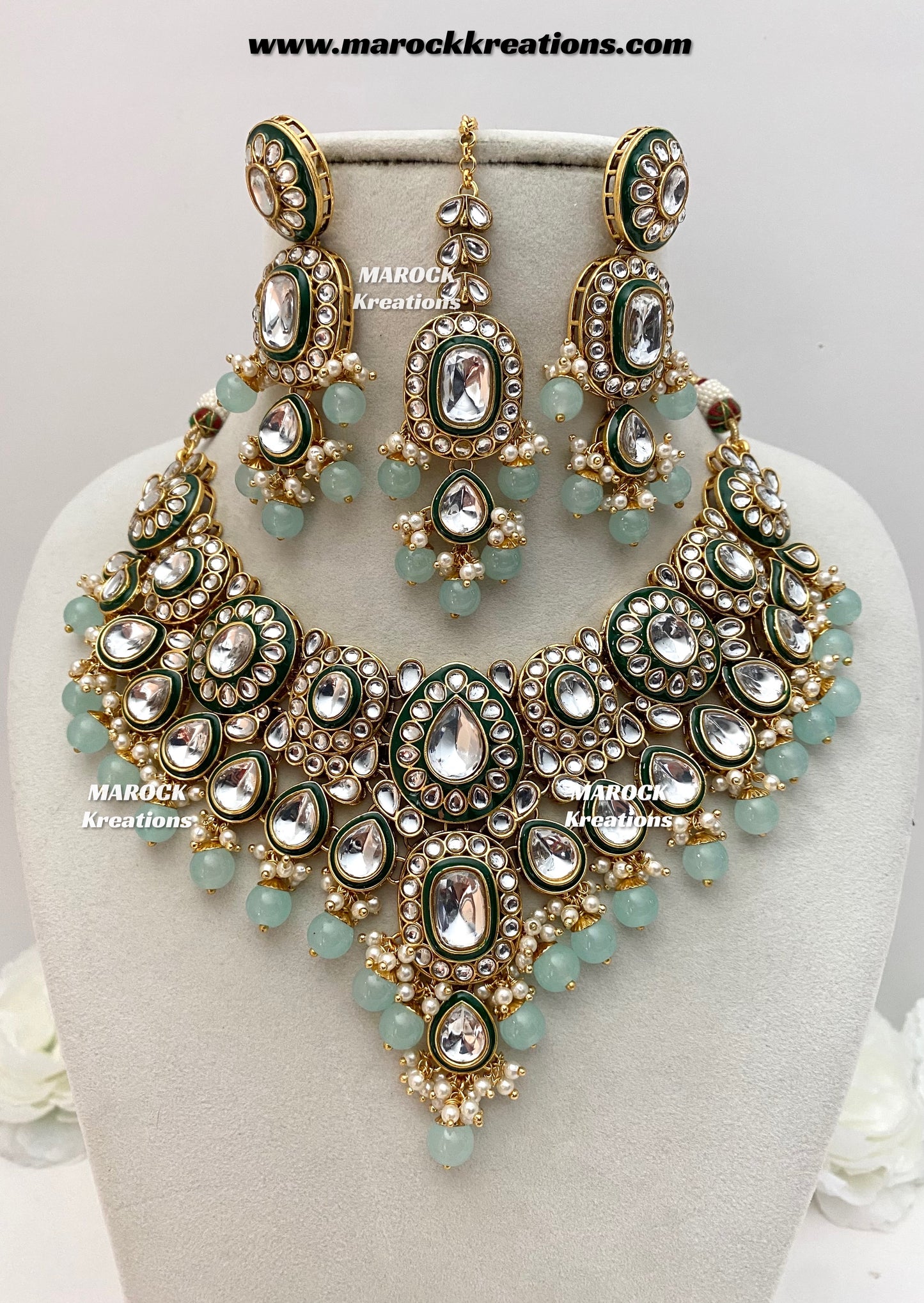 Premium Quality Kundan Statement Necklace set