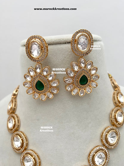 Mariam Tyani inspired Premium Quality Kundan Necklace set