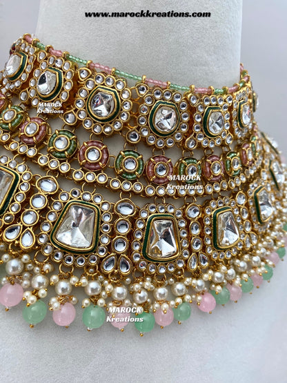 Manvi Premium Quality Kundan Bridal set