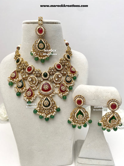 Rufsana Sabyasachi inspired Premium Quality Kundan statement necklace set