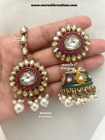 Saavni Antique Gold Polki Choker set