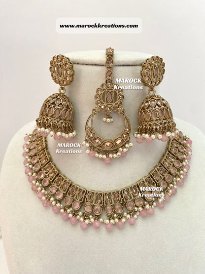 Alisha Antique Polki Choker/Necklace sets