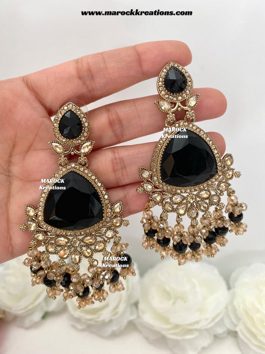 Lina Polki Statement Earrings
